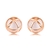 Picture of Impressive White Rose Gold Plated Stud Earrings with Low MOQ