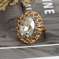 Show details for Top Swarovski Element Zinc Alloy Fashion Ring