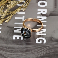 Show details for Attractive Black Fashion Adjustable Ring For Your Occasions