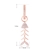 Picture of Low Price Rose Gold Plated Cubic Zirconia Dangle Earrings