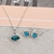 Picture of New Season Blue Classic Necklace and Earring Set with SGS/ISO Certification