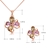Picture of Casual Flower Necklace and Earring Set with Low Cost