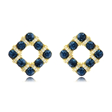 Show details for Unique Cubic Zirconia Copper or Brass Stud Earrings