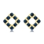 Show details for Unique Cubic Zirconia Copper or Brass Stud Earrings