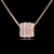 Picture of Shop Rose Gold Plated Cubic Zirconia Pendant Necklace with Wow Elements