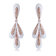 Picture of Classic Rose Gold Plated Dangle Earrings with Fast Delivery