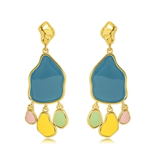 Show details for Nickel Free Rose Gold Plated Fashion Dangle Earrings with Easy Return