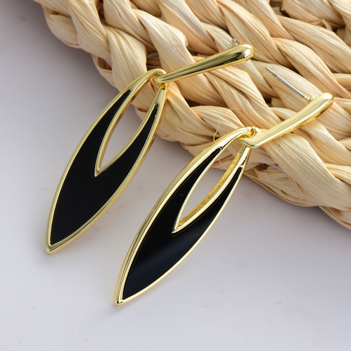 Most Popular Enamel Black Dangle Earrings