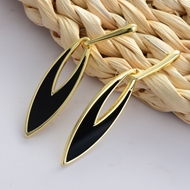 Picture of Most Popular Enamel Black Dangle Earrings