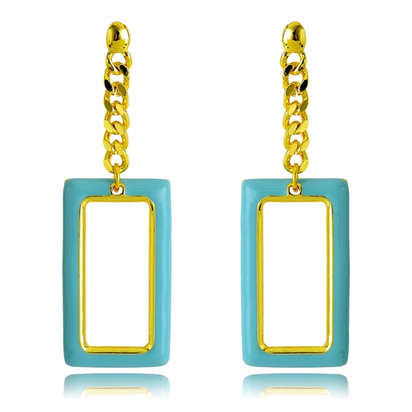 Picture of Classic Enamel Dangle Earrings with Fast Delivery