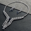 Show details for Casual Platinum Plated Necklace and Earring Set with Fast Shipping