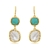 Picture of Zinc Alloy White Big Hoop Earrings with Full Guarantee