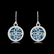 Picture of Attractive Blue Shell Dangle Earrings For Your Occasions