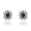 Show details for Copper or Brass Platinum Plated Stud Earrings in Flattering Style