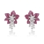 Picture of Wholesale Platinum Plated Cubic Zirconia Stud Earrings with No-Risk Return