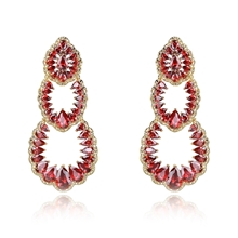 Show details for Luxury Copper or Brass Dangle Earrings with Beautiful Craftmanship