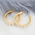 Picture of Most Popular Artificial Pearl Gold Plated Stud Earrings