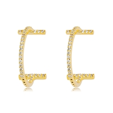 Show details for Wholesale Gold Plated Copper or Brass Stud Earrings with No-Risk Return