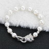Show details for Designer Platinum Plated Classic Fashion Bracelet with Easy Return