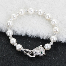 Show details for Designer Platinum Plated Classic Fashion Bracelet with Easy Return