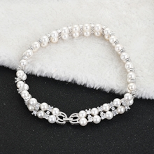 Show details for Distinctive White Platinum Plated Pendant Necklace with Low MOQ