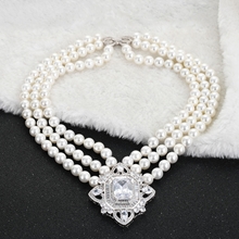 Show details for Designer Platinum Plated Casual Pendant Necklace with Easy Return