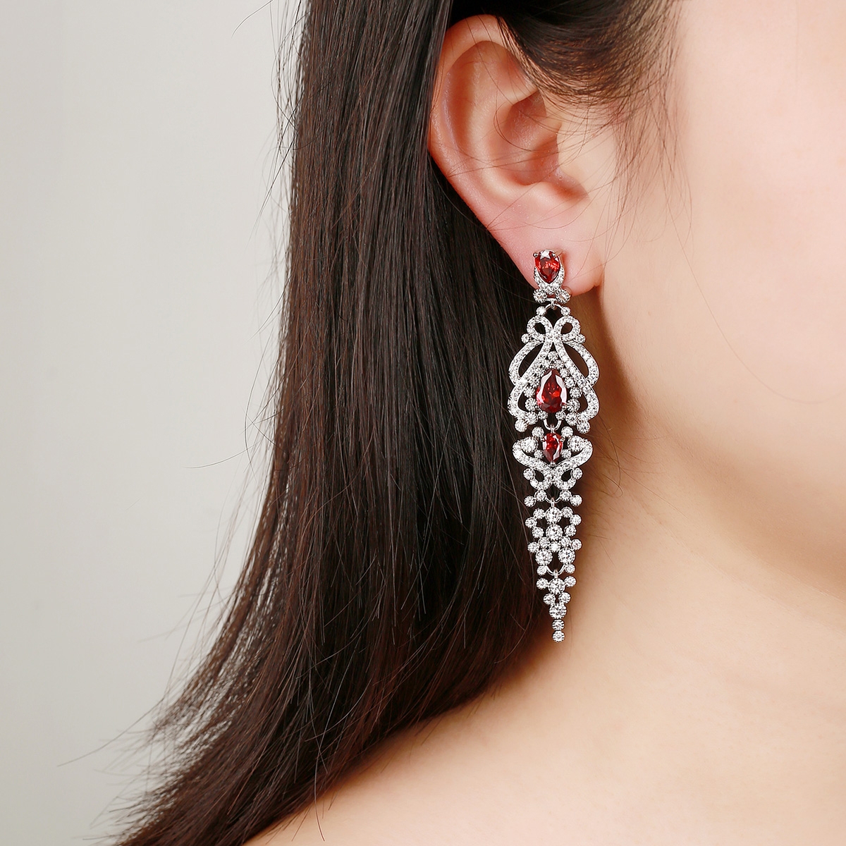 Luxury Big Dangle Earrings With 3~7 Day Delivery