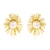 Picture of Inexpensive Gold Plated Copper or Brass Big Stud Earrings from Reliable Manufacturer