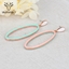 Show details for Fancy Big Enamel Dangle Earrings
