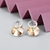 Picture of Great Value Platinum Plated Cubic Zirconia Big Stud Earrings with Full Guarantee