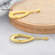 Picture of Featured Gold Plated Big Dangle Earrings for Girlfriend