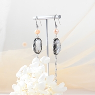 Picture of Amazing Medium White Dangle Earrings