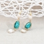 Show details for Great fresh water pearl Blue Dangle Earrings