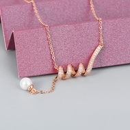 Show details for Nice Cubic Zirconia 16 Inch Pendant Necklace