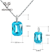 Picture of Classic Artificial Crystal Necklace and Earring Set with Fast Delivery