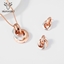 Show details for Simple And Elegant Gold Plated Dubai Style 2 Pieces Jewelry Sets