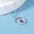 Picture of Designer Platinum Plated Red Pendant Necklace with Easy Return