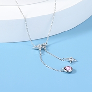 Picture of 16 Inch Swarovski Element Pendant Necklace with 3~7 Day Delivery