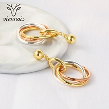 Show details for Irresistible Multi-tone Plated Dubai Dangle Earrings For Your Occasions