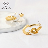 Picture of Origninal Big Gold Plated Stud Earrings