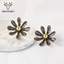 Show details for Irresistible Gold Plated Flowers & Plants Stud Earrings As a Gift