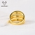 Picture of Trendy Gold Plated Big Fashion Ring with No-Risk Refund