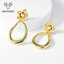 Show details for Funky Dubai Gold Plated Dangle Earrings