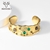 Picture of Low Cost Gold Plated Artificial Crystal Fashion Bangle with Low Cost