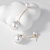 Picture of Eye-Catching White Medium Dangle Earrings with Member Discount