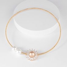 Show details for Copper or Brass Classic Collar Necklace from Editor Picks