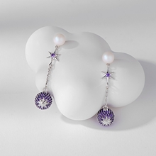 Show details for Fashionable Medium Platinum Plated Dangle Earrings