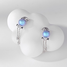 Show details for Copper or Brass Swarovski Element Pearl Dangle Earrings with 3~7 Day Delivery