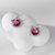 Picture of Need-Now Pink Platinum Plated Stud Earrings