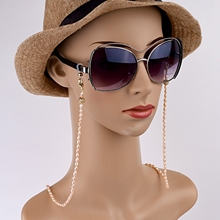 Show details for New fresh water pearl Gold Plated Frame Chain